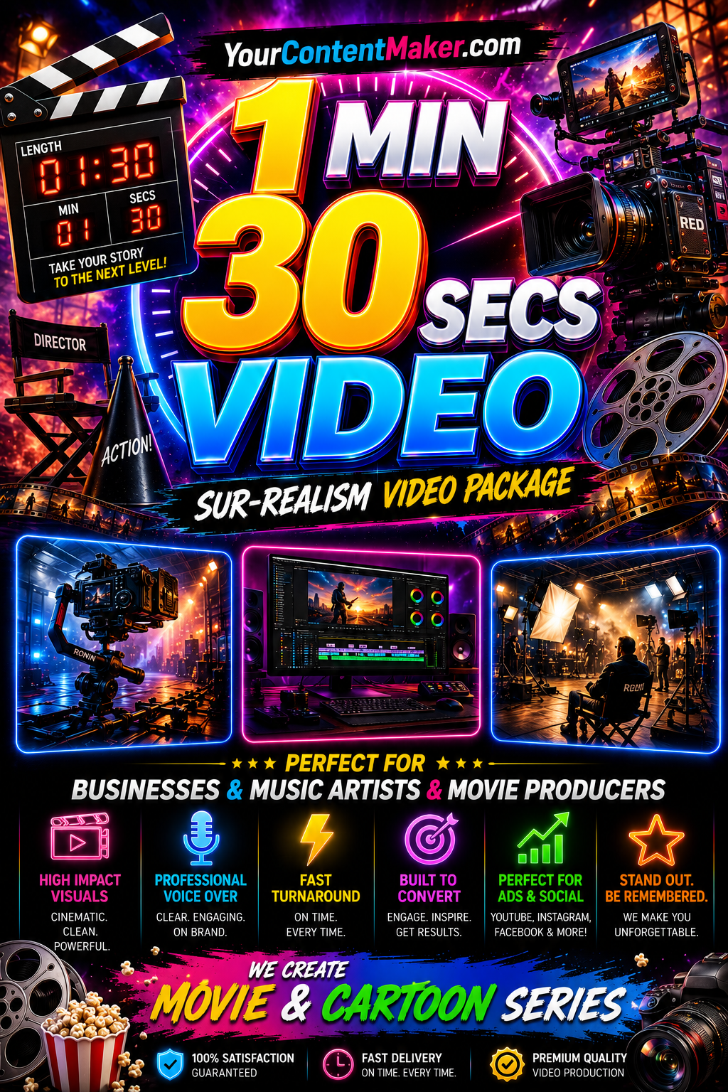 🚀 Blockbuster Package — 1 Min 30 Secs