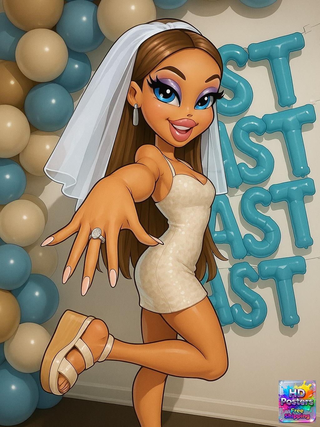 “Bad Bratz Energy” – 4K Y2K Diva Aesthetic Poster (Mulitple Selections)