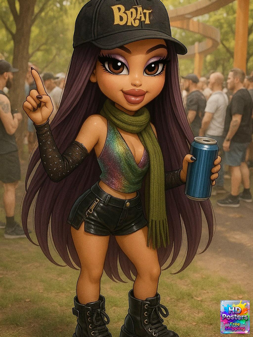 “Bad Bratz Energy” – 4K Y2K Diva Aesthetic Poster (Mulitple Selections)