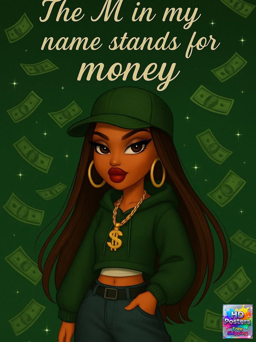 “Bad Bratz Energy” – 4K Y2K Diva Aesthetic Poster (Mulitple Selections)