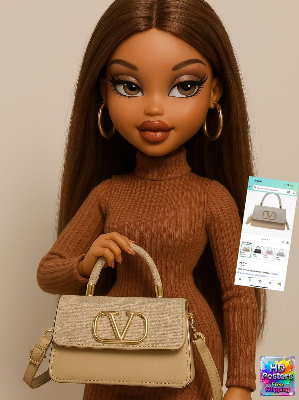 “Bad Bratz Energy” – 4K Y2K Diva Aesthetic Poster (Mulitple Selections)