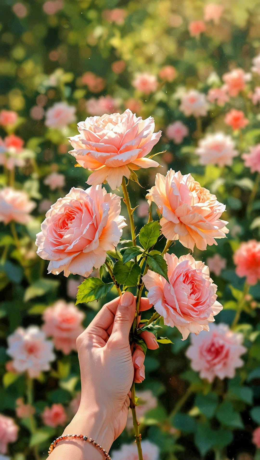 “Bloom in the Light” – 4K Sunrise Flower Field Poster (Mulitple Selections)