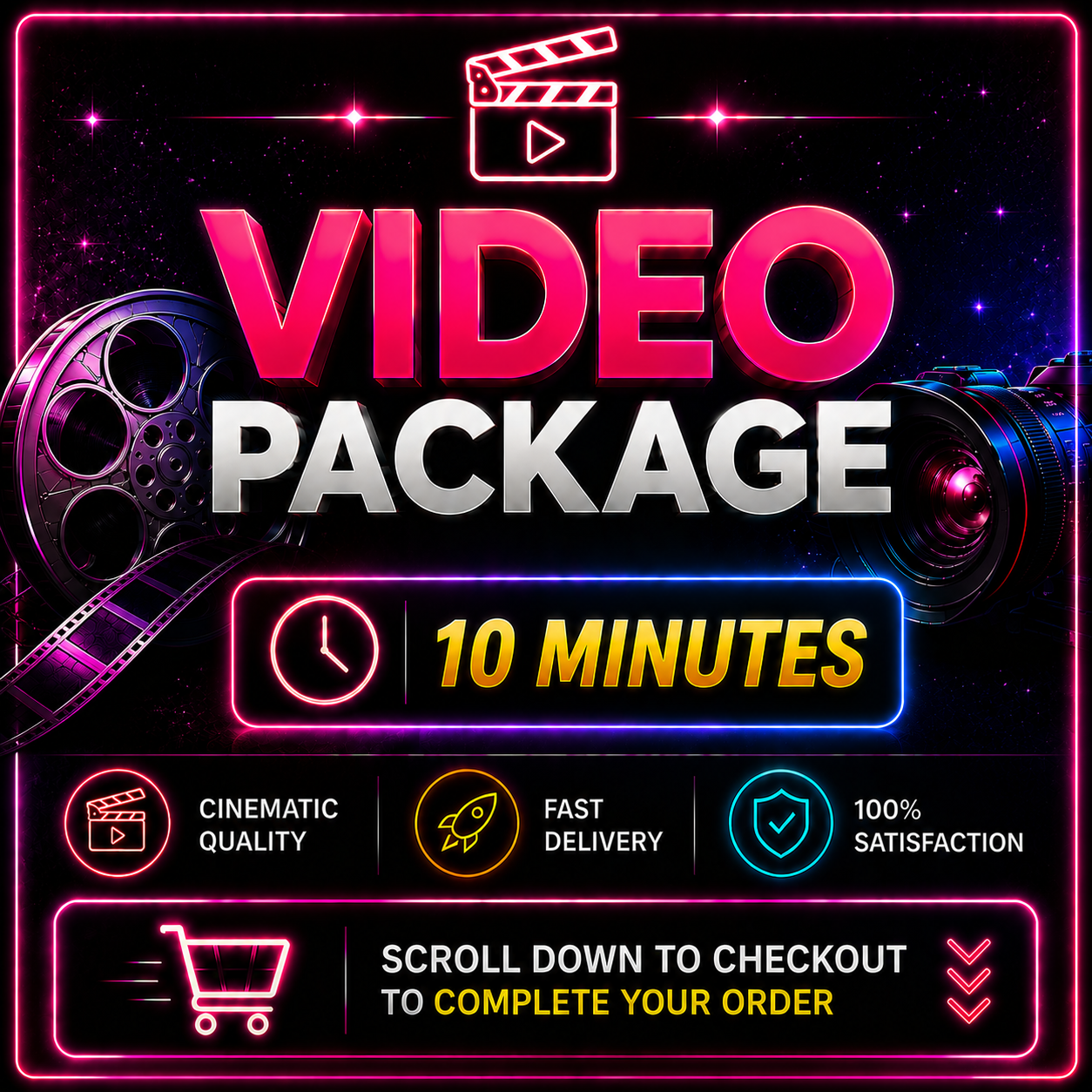 🏆 Indie Film Package —  10 minutes