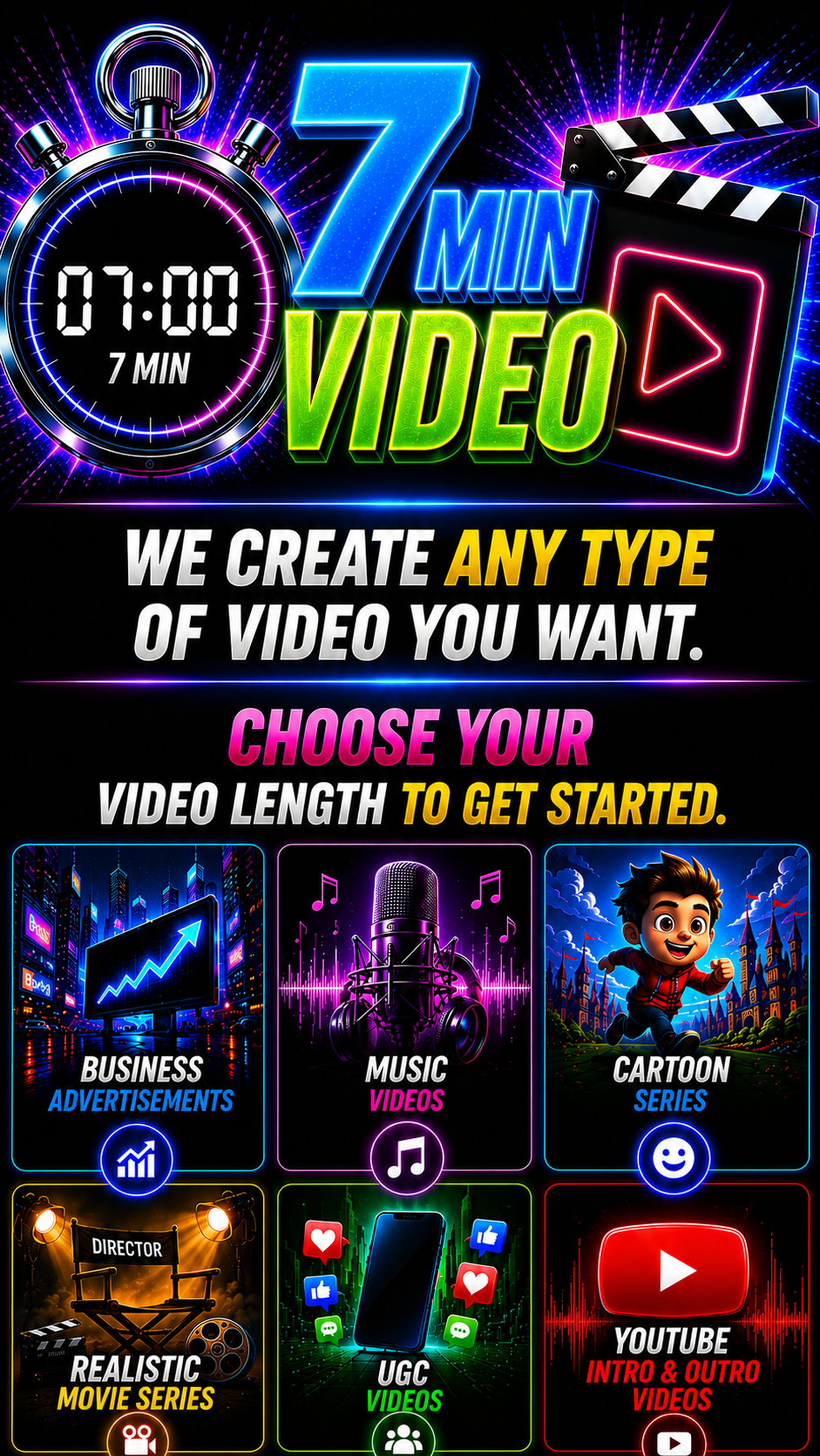 🍿 Cinema Experience Package — 7 Minutes