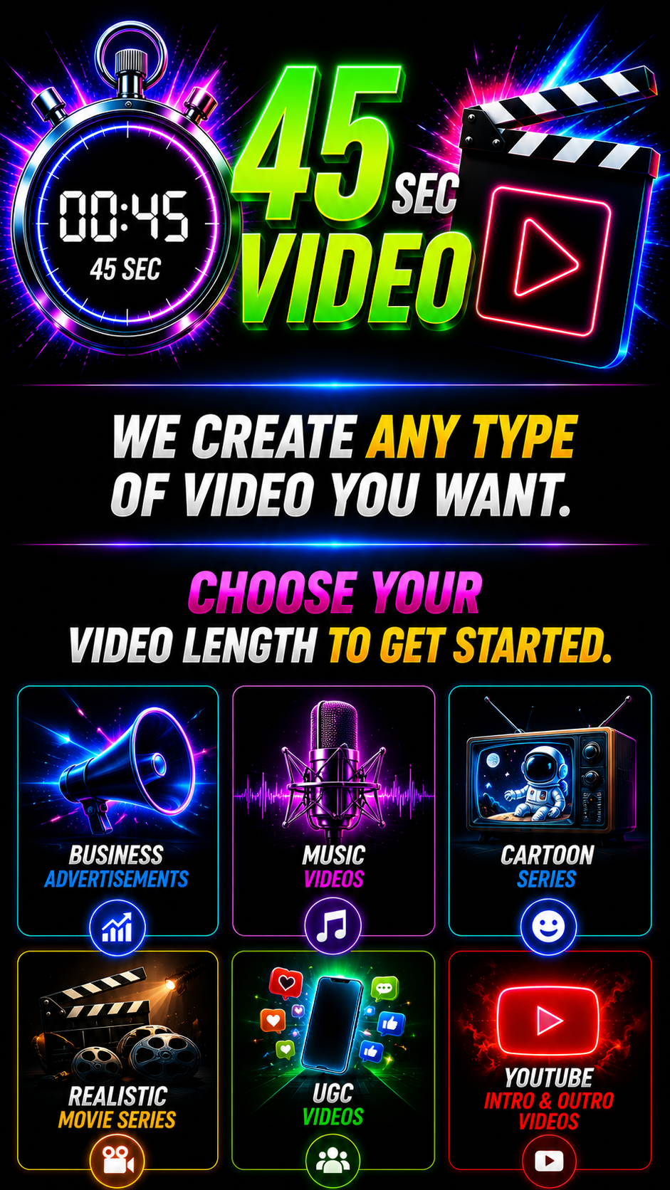 🎥 Promo Package — 45 Seconds