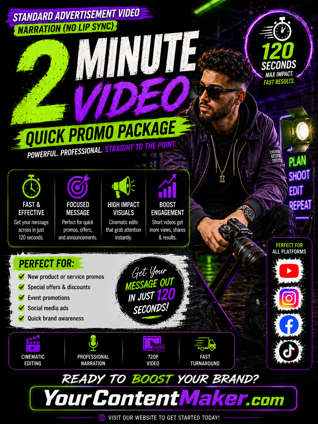 🔥 Cinematic Business Promo Package — 2 minutes