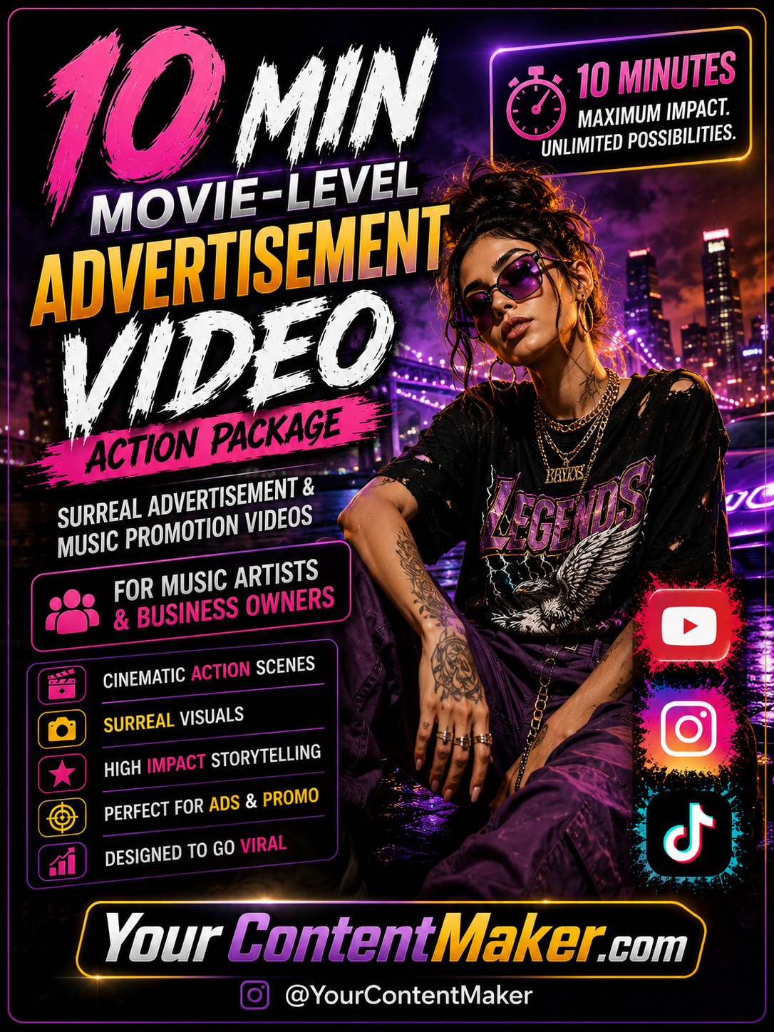 🏆 Indie Film Package —  10 minutes