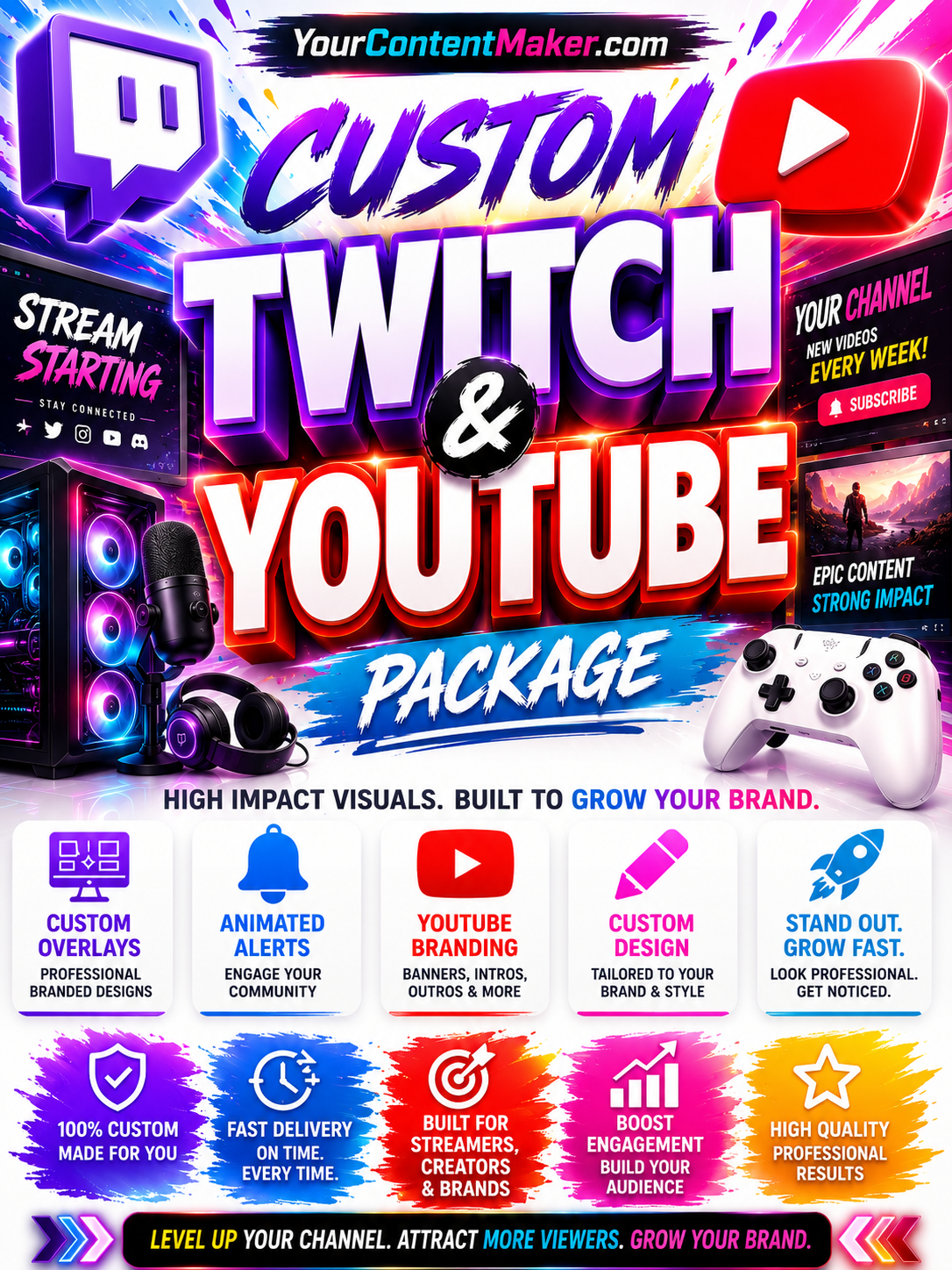 Twitch & YouTube Custom Intro Videos