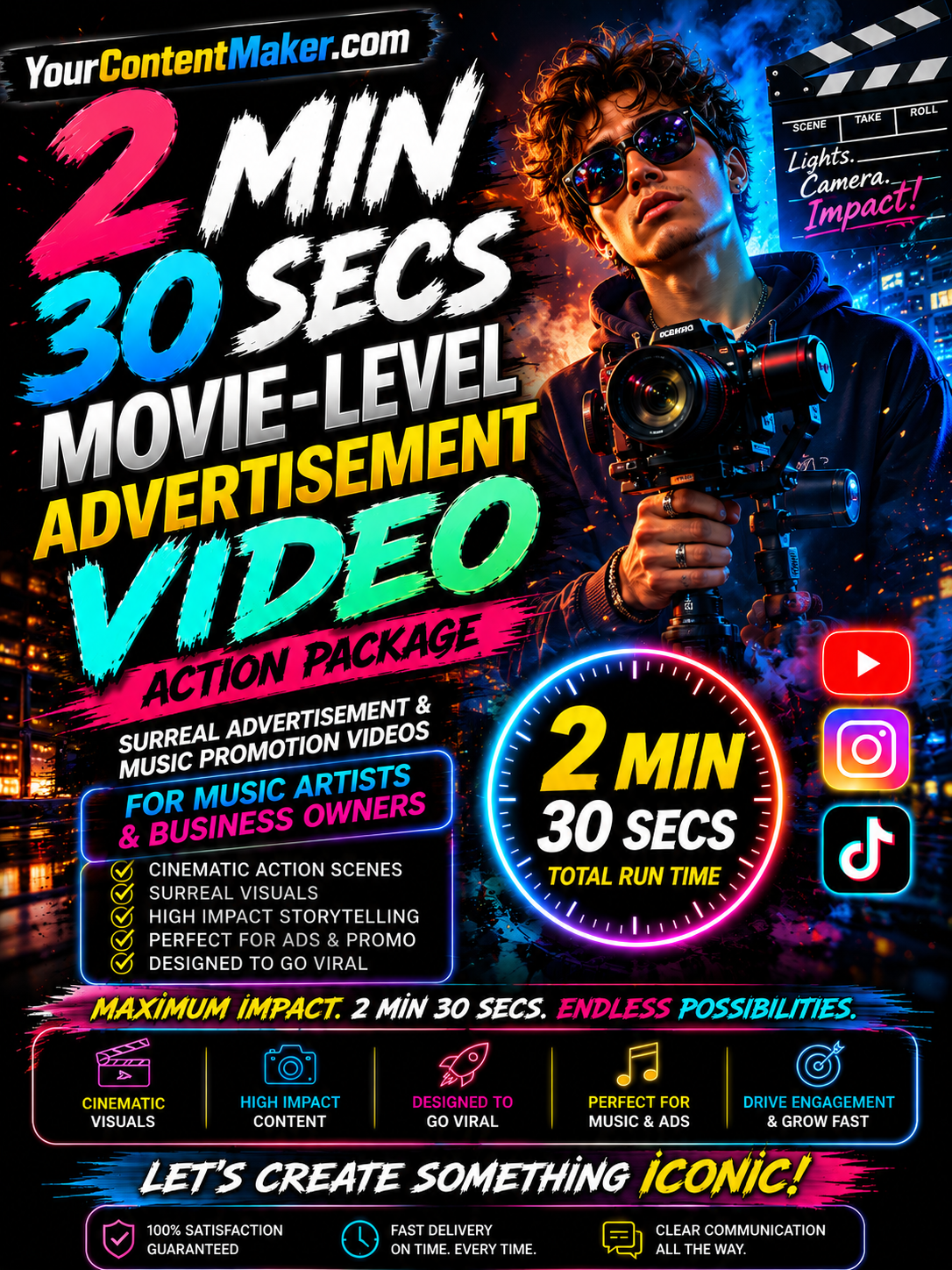 🎥 Cinematic Impact Package — 2 Min 30 Secs