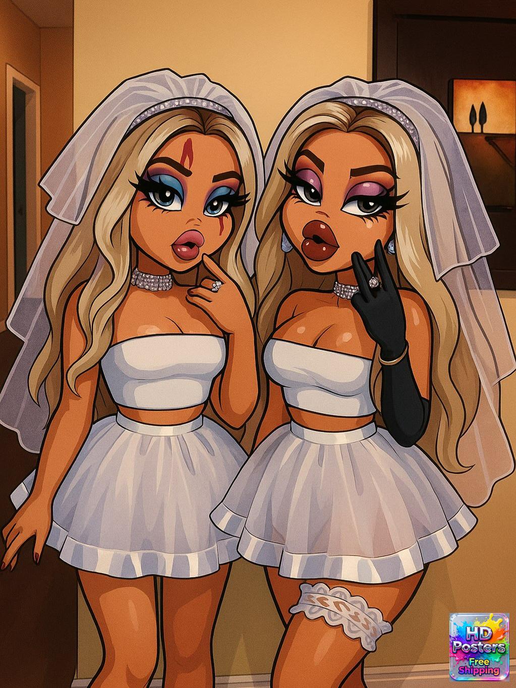 “City Luxe Nights” – 4K Bratz Fashion Diva Poster (Mulitple Selections)