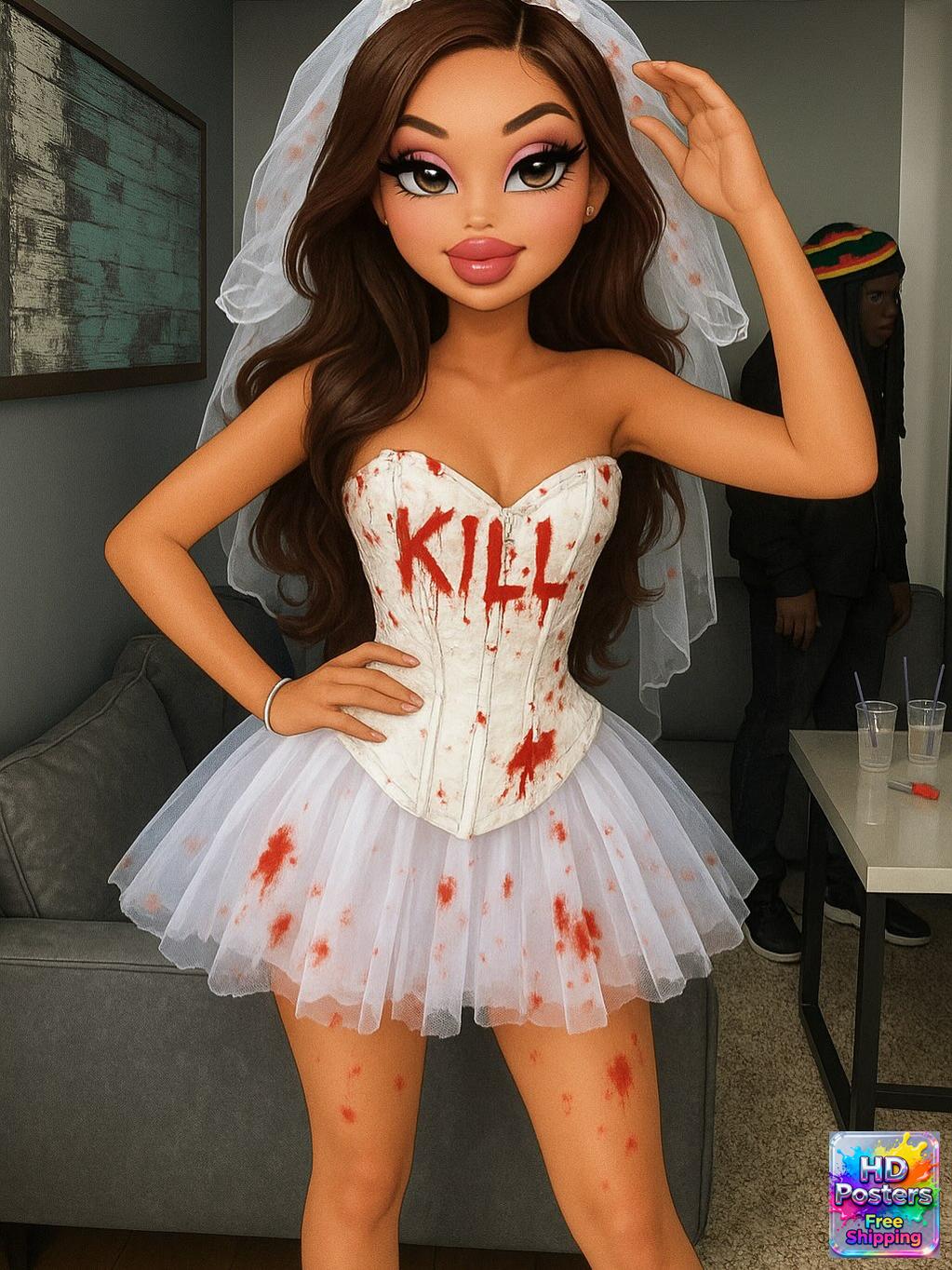 “City Luxe Nights” – 4K Bratz Fashion Diva Poster (Mulitple Selections)