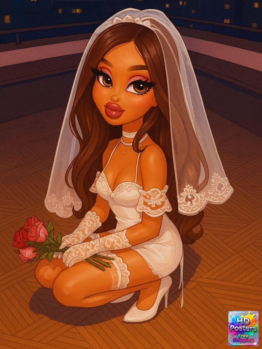 “City Luxe Nights” – 4K Bratz Fashion Diva Poster (Mulitple Selections)