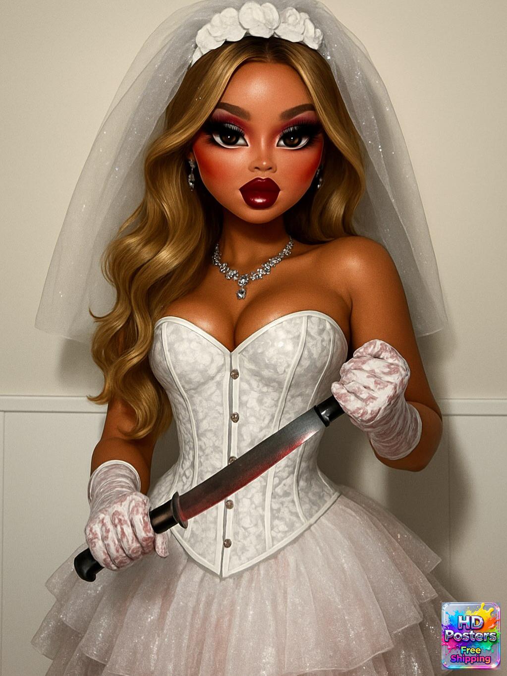 “City Luxe Nights” – 4K Bratz Fashion Diva Poster (Mulitple Selections)