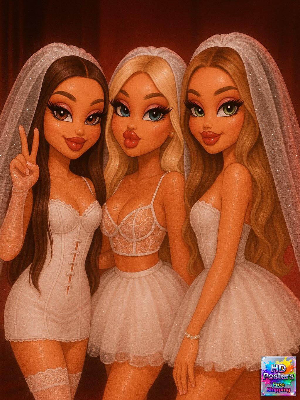 “City Luxe Nights” – 4K Bratz Fashion Diva Poster (Mulitple Selections)