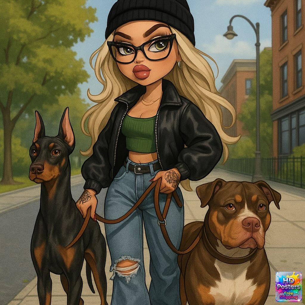 “City Luxe Nights” – 4K Bratz Fashion Diva Poster (Mulitple Selections)