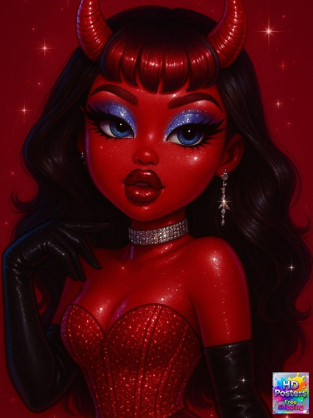 “City Luxe Nights” – 4K Bratz Fashion Diva Poster (Mulitple Selections)