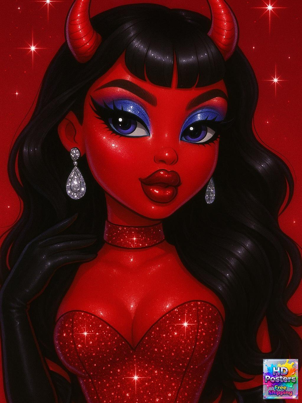 “City Luxe Nights” – 4K Bratz Fashion Diva Poster (Mulitple Selections)