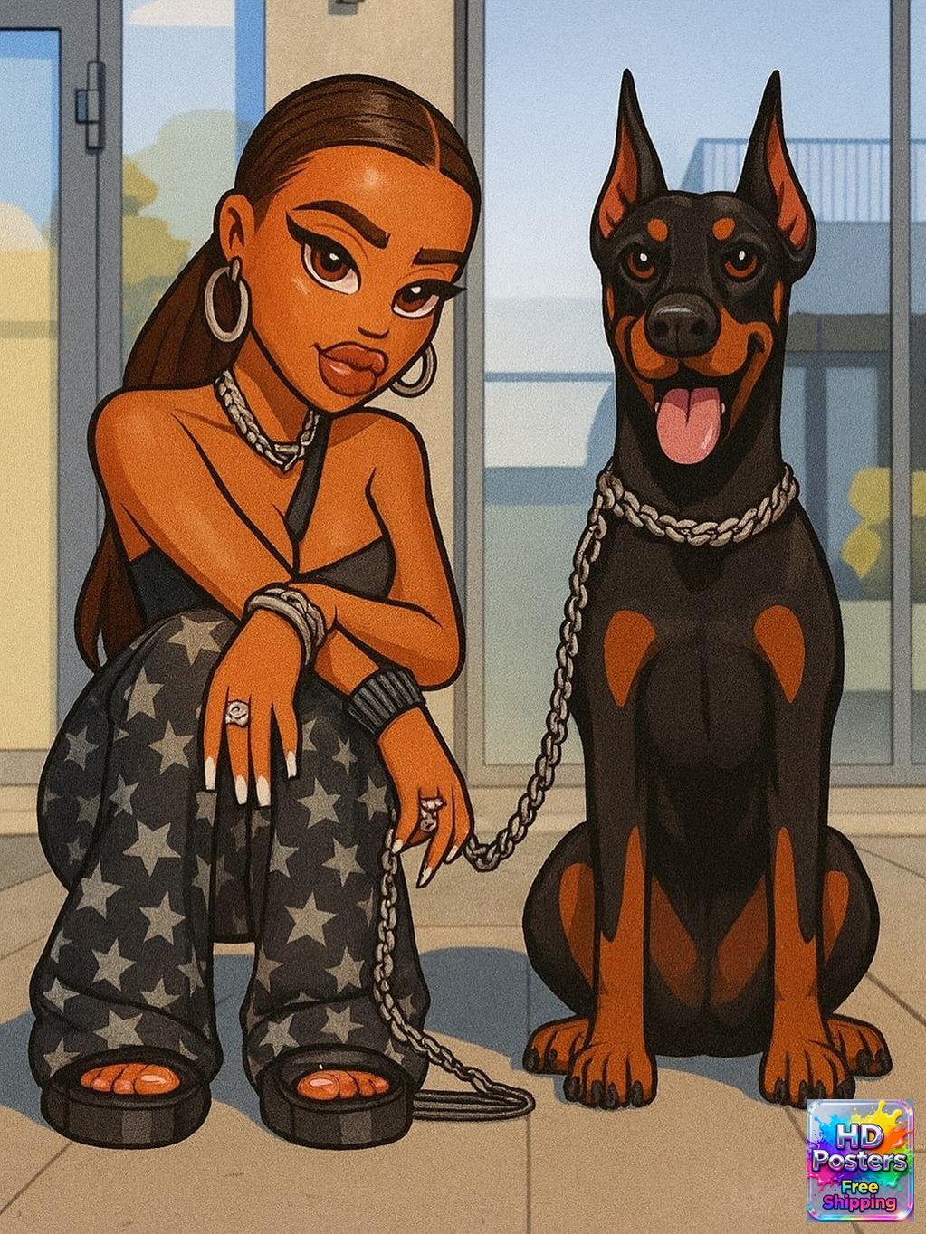 “City Luxe Nights” – 4K Bratz Fashion Diva Poster (Mulitple Selections)