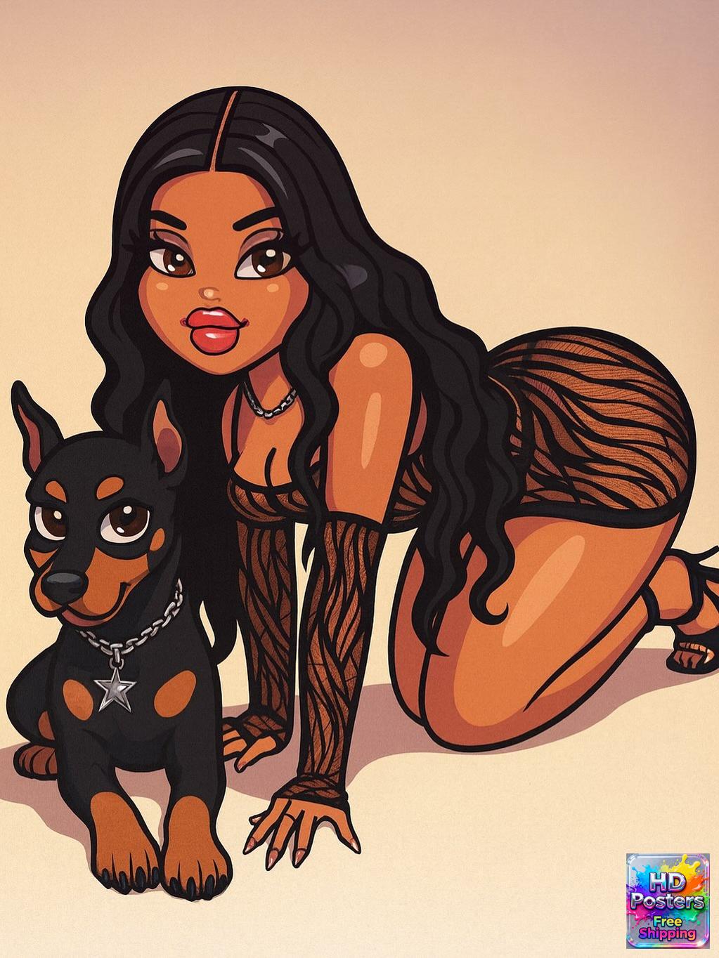 “City Luxe Nights” – 4K Bratz Fashion Diva Poster (Mulitple Selections)