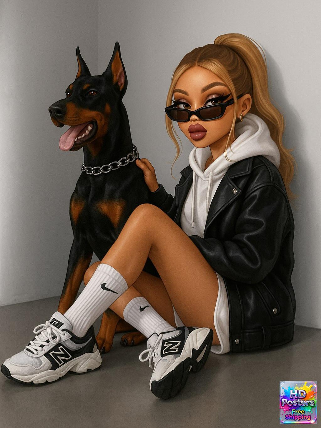 “City Luxe Nights” – 4K Bratz Fashion Diva Poster (Mulitple Selections)