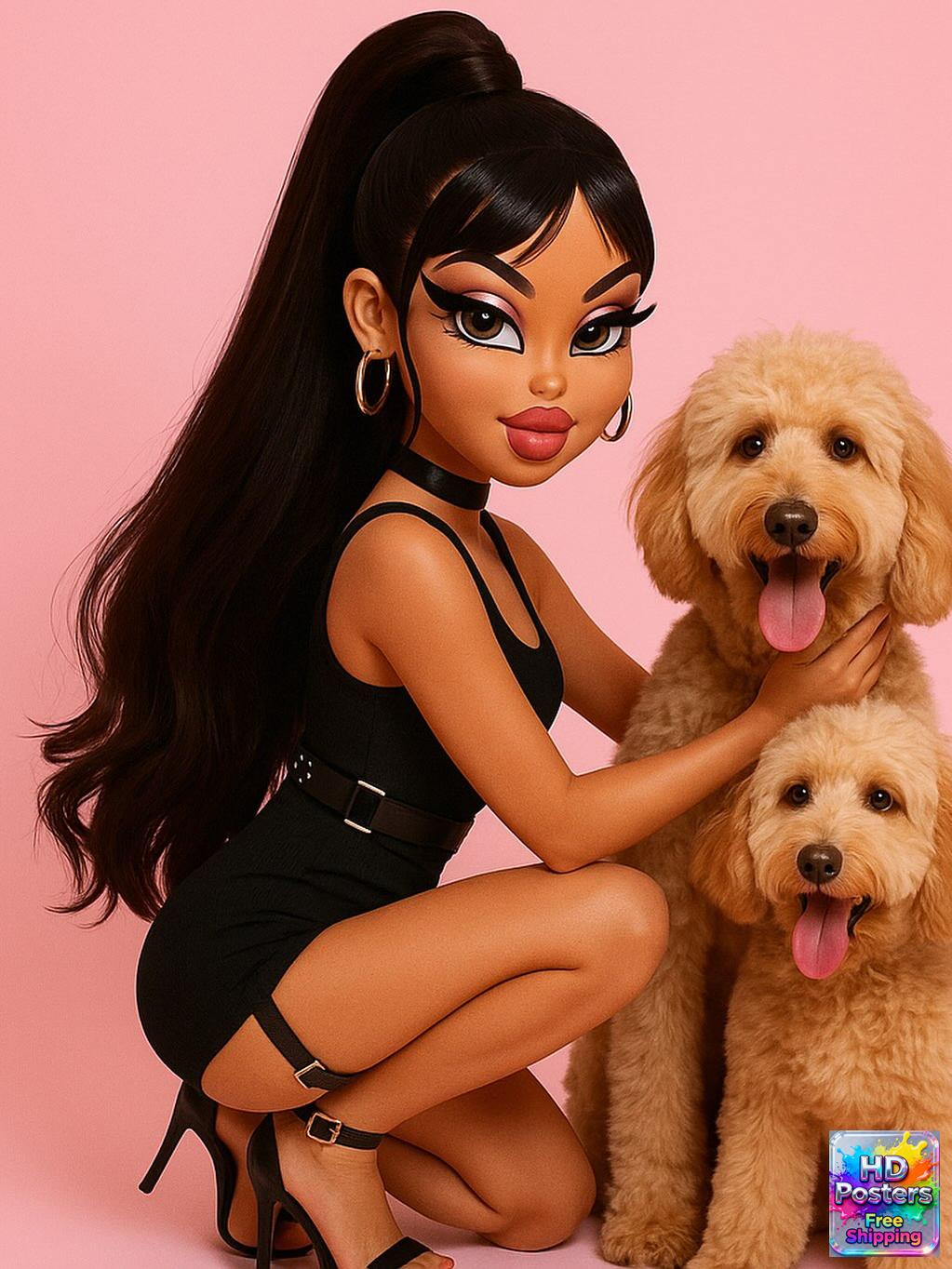 “City Luxe Nights” – 4K Bratz Fashion Diva Poster (Mulitple Selections)