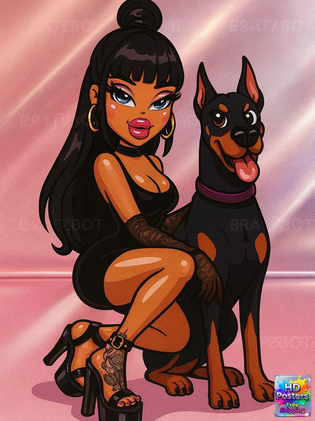 “City Luxe Nights” – 4K Bratz Fashion Diva Poster (Mulitple Selections)