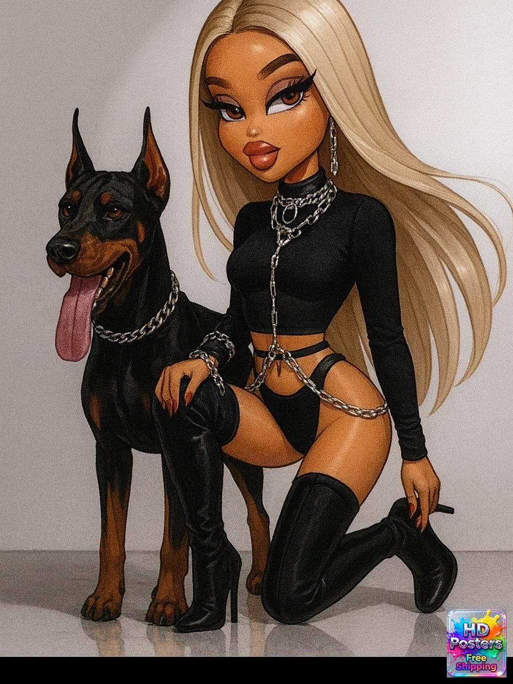 “City Luxe Nights” – 4K Bratz Fashion Diva Poster (Mulitple Selections)