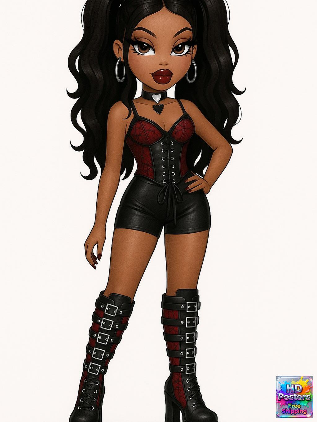 “City Luxe Nights” – 4K Bratz Fashion Diva Poster (Mulitple Selections)