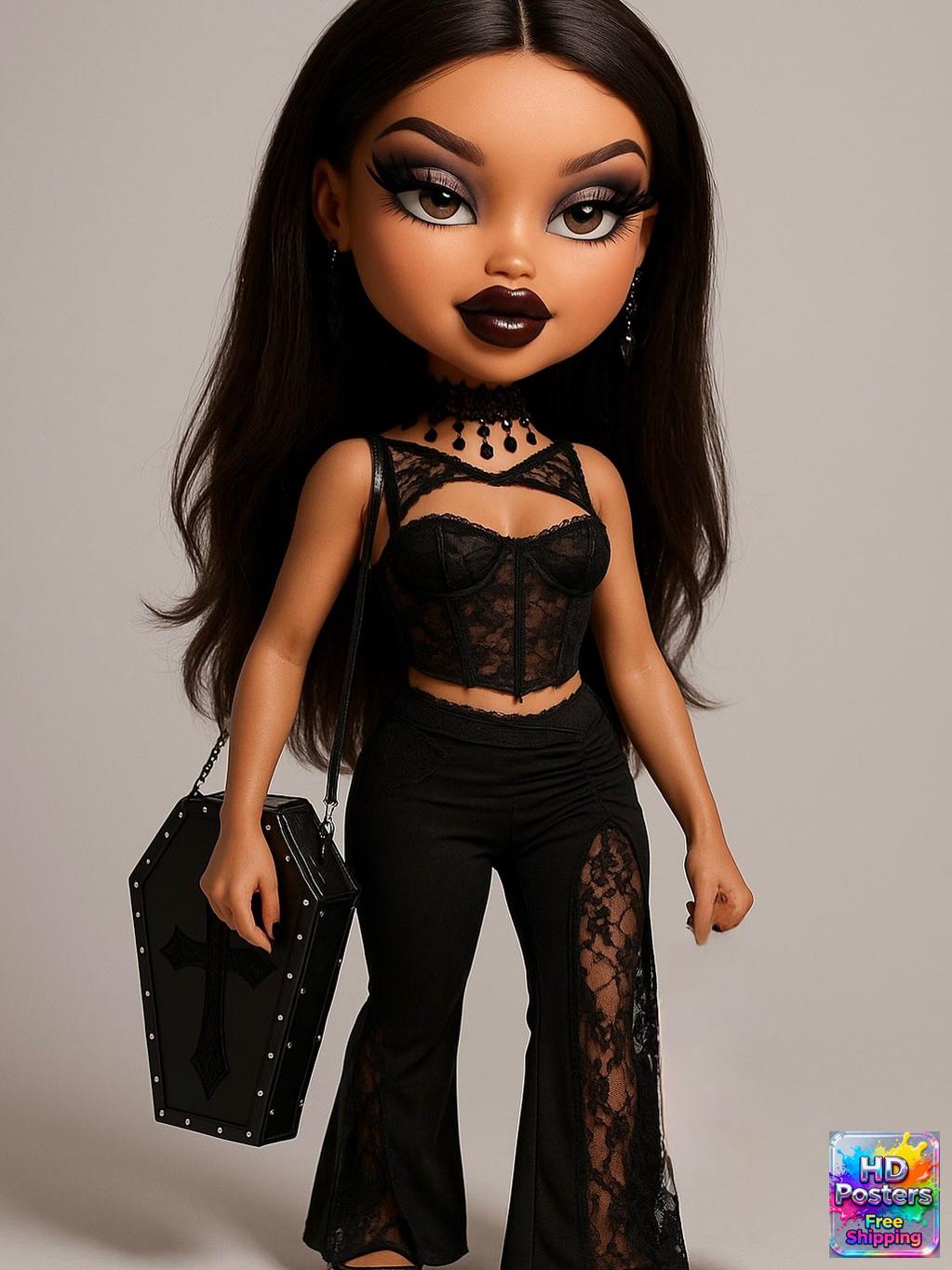 “City Luxe Nights” – 4K Bratz Fashion Diva Poster (Mulitple Selections)