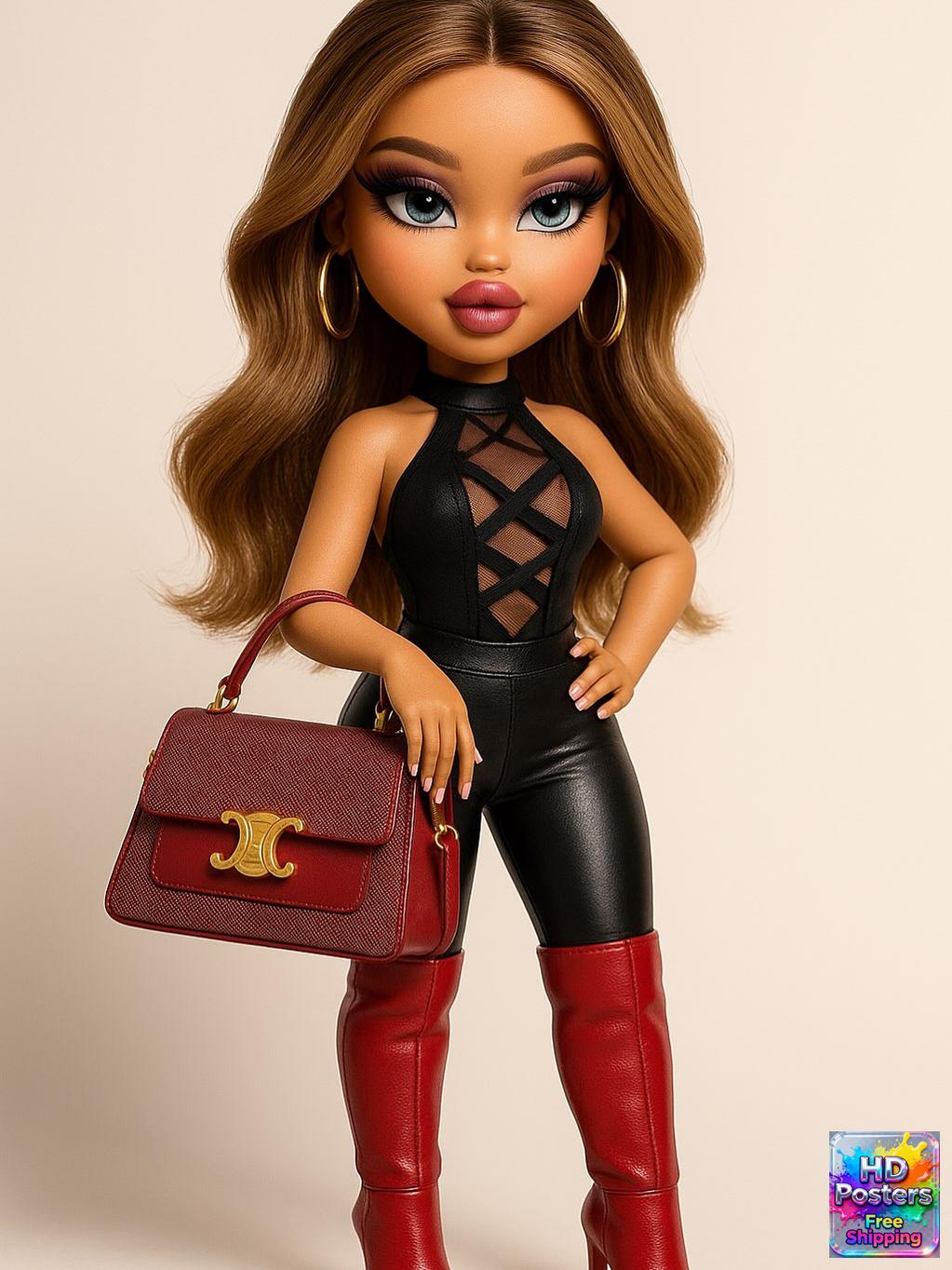 “City Luxe Nights” – 4K Bratz Fashion Diva Poster (Mulitple Selections)