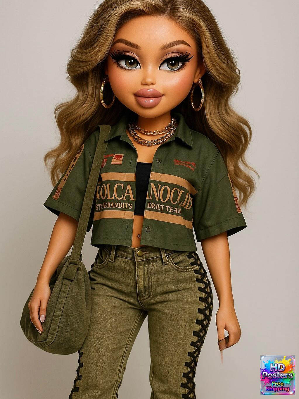 “City Luxe Nights” – 4K Bratz Fashion Diva Poster (Mulitple Selections)