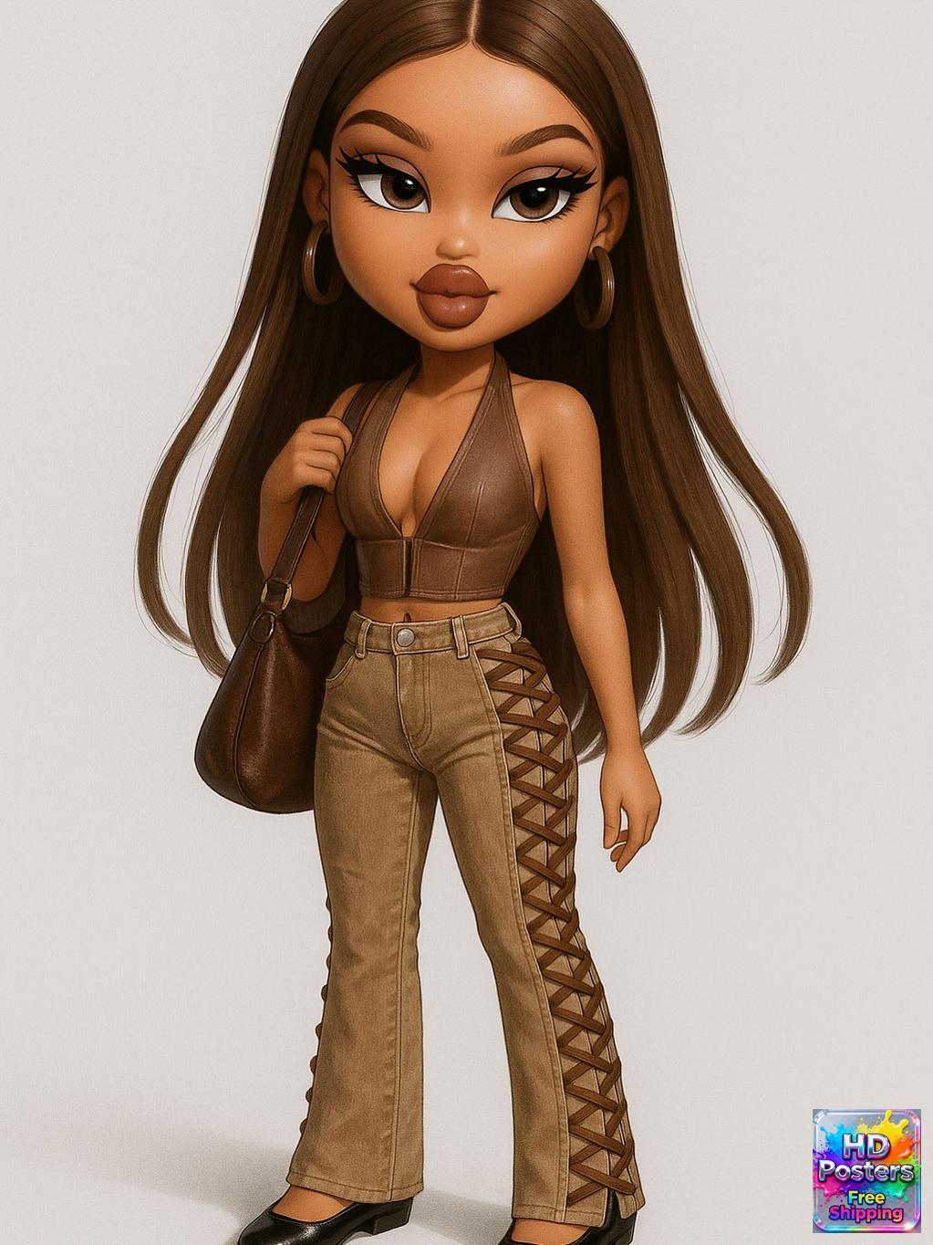 “City Luxe Nights” – 4K Bratz Fashion Diva Poster (Mulitple Selections)