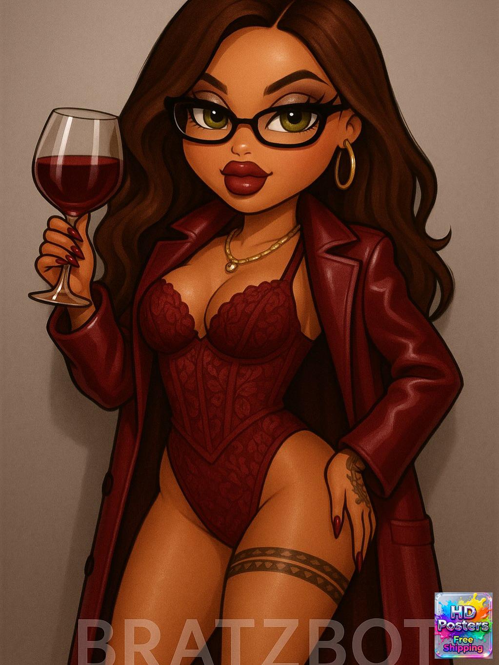 “City Luxe Nights” – 4K Bratz Fashion Diva Poster (Mulitple Selections)