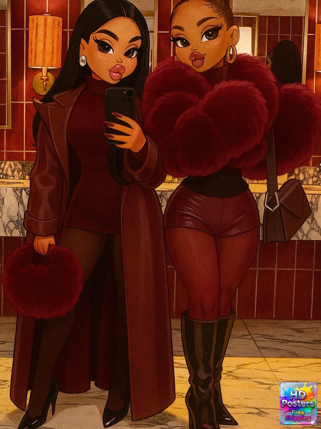 “City Luxe Nights” – 4K Bratz Fashion Diva Poster (Mulitple Selections)