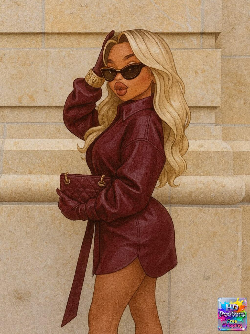 “City Luxe Nights” – 4K Bratz Fashion Diva Poster (Mulitple Selections)