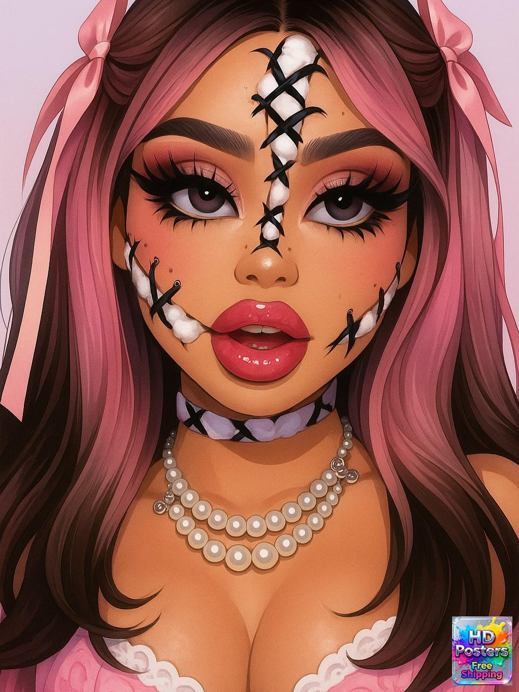 “City Luxe Nights” – 4K Bratz Fashion Diva Poster (Mulitple Selections)