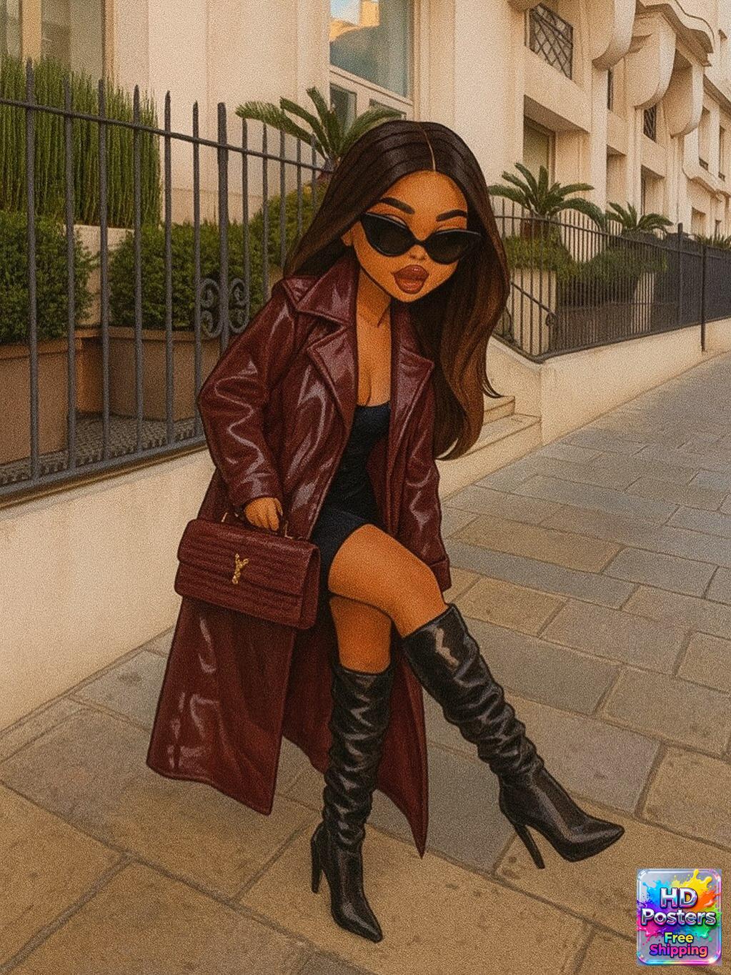 “City Luxe Nights” – 4K Bratz Fashion Diva Poster (Mulitple Selections)