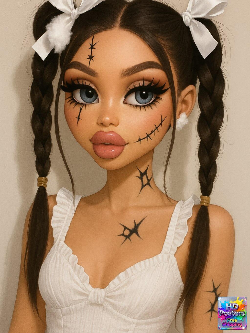 “City Luxe Nights” – 4K Bratz Fashion Diva Poster (Mulitple Selections)