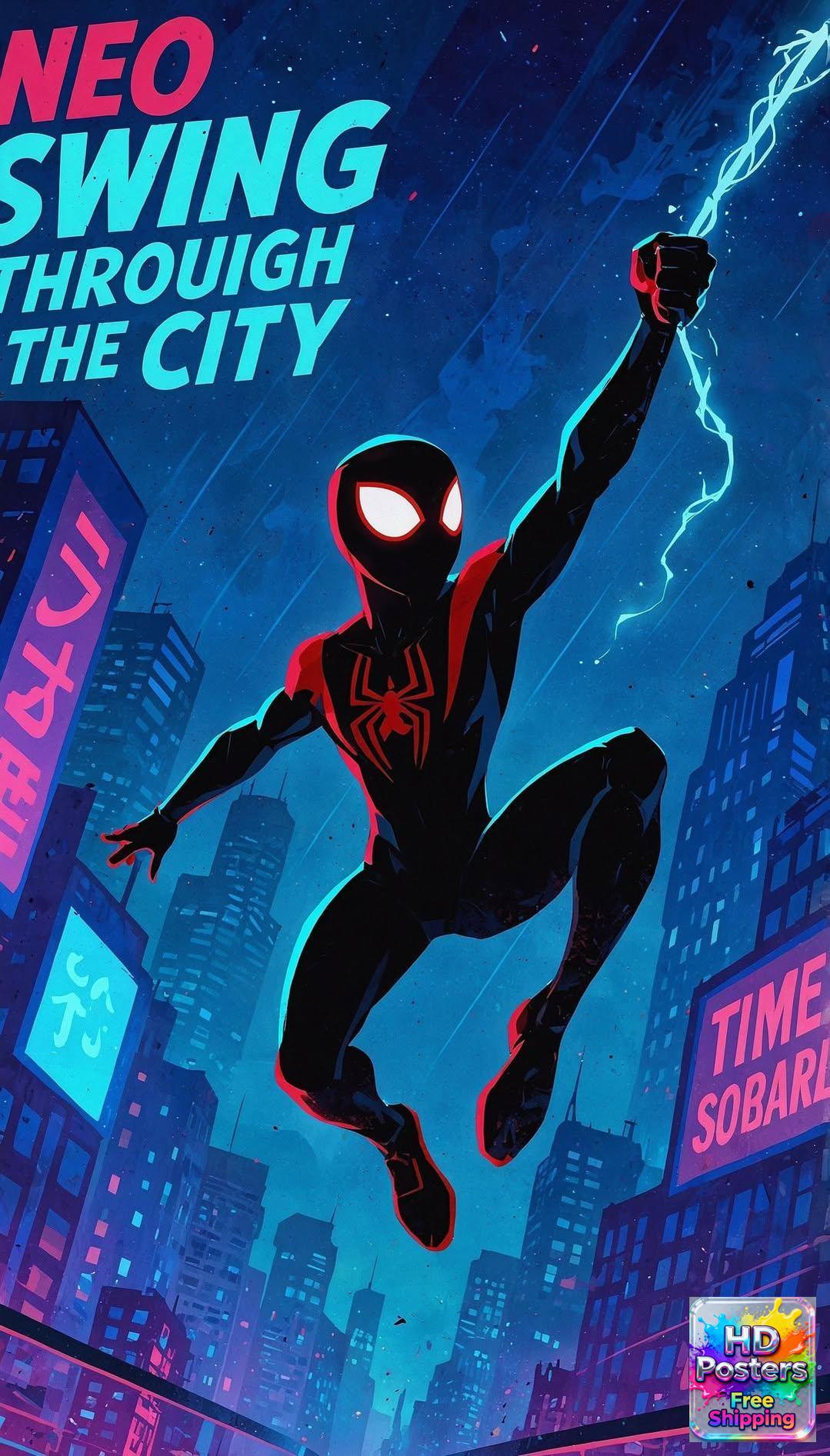 “City Superhero Threads” – 4K Urban Web Edition Poster (Mulitple Selections)