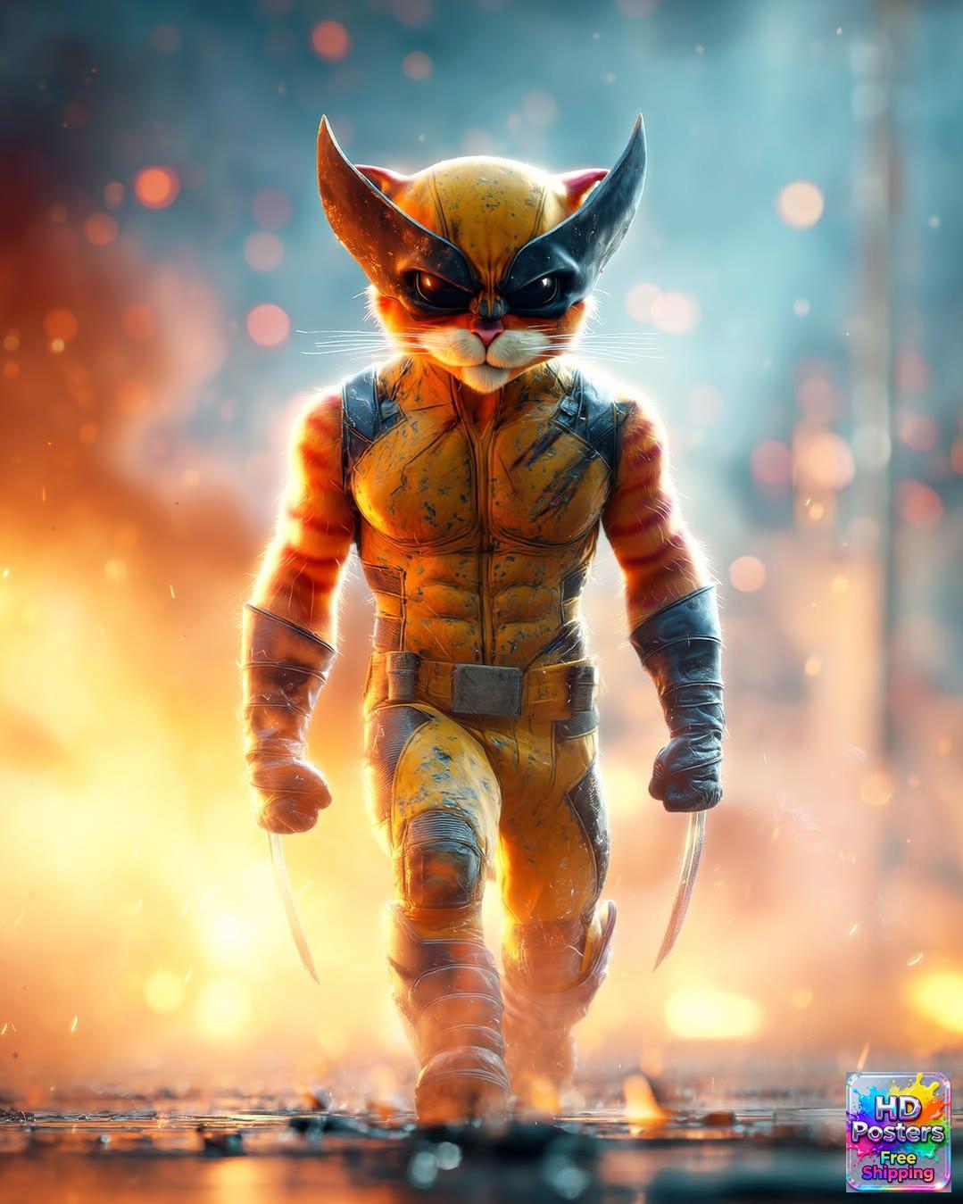 “Claws & Whiskers” – 4K Feline Hero Edition (Mulitple Selections)