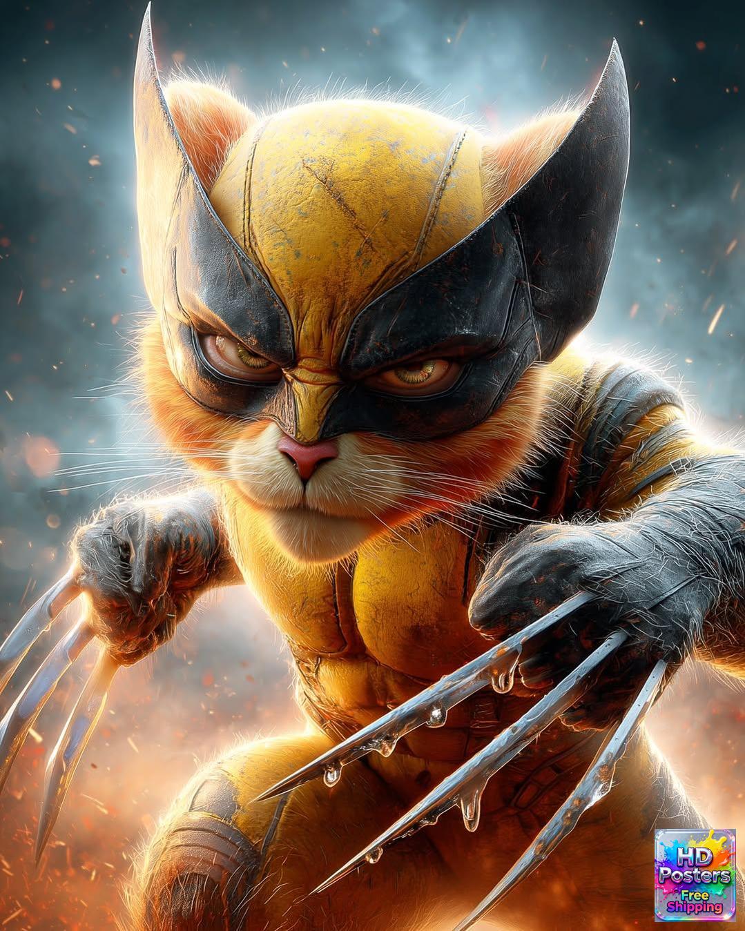 “Claws & Whiskers” – 4K Feline Hero Edition (Mulitple Selections)