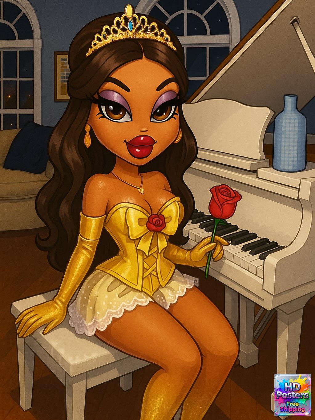 “Glam Goddess Vibes” – 4K Bratz Royal Elegance Poster (Mulitple Selections)