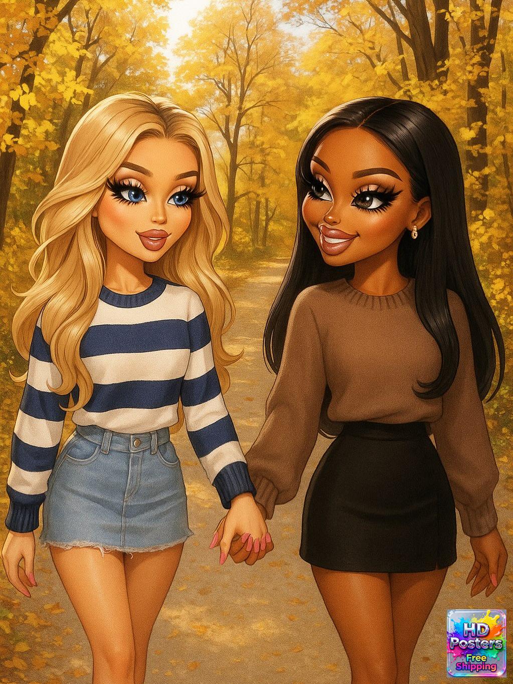 “Glam Goddess Vibes” – 4K Bratz Royal Elegance Poster (Mulitple Selections)