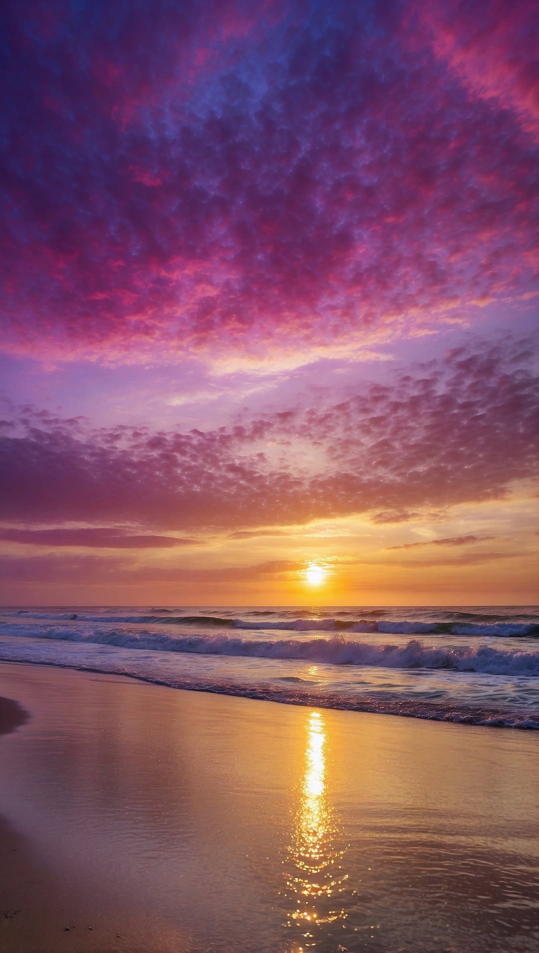 “Golden Horizon” – 4K Tranquil Sunset Sail Poster (Mulitple Selections)