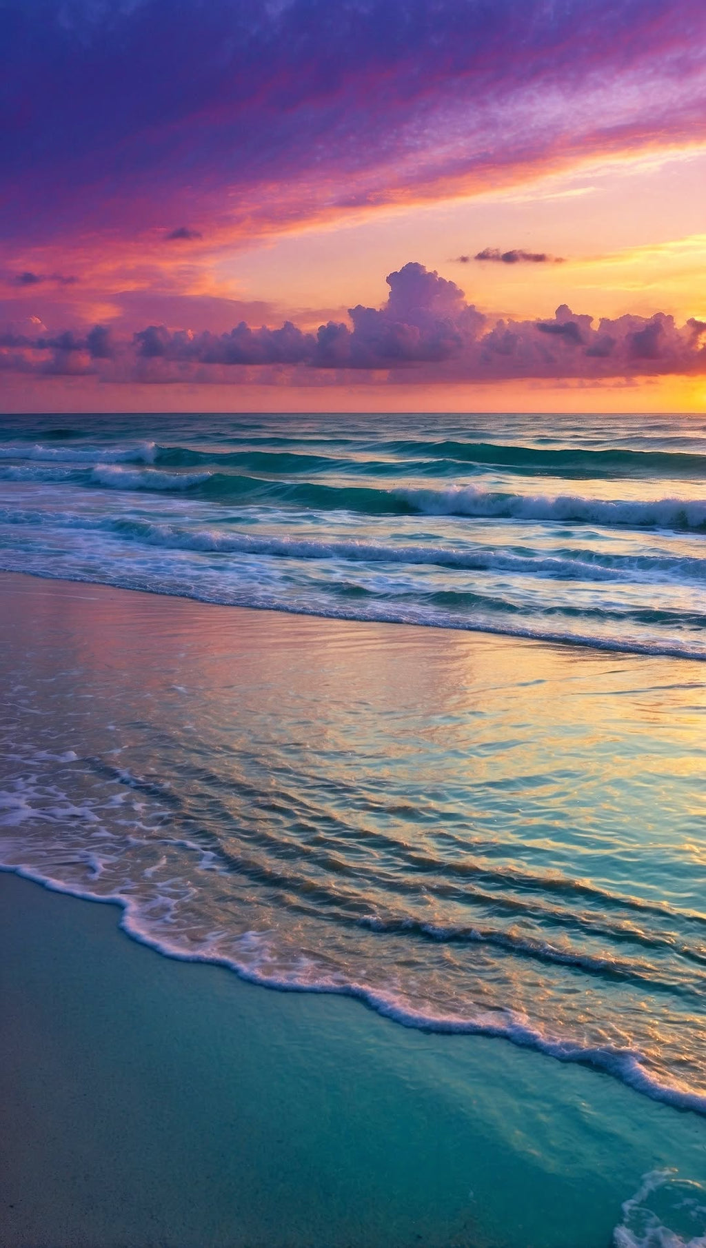 “Golden Horizon” – 4K Tranquil Sunset Sail Poster (Mulitple Selections)