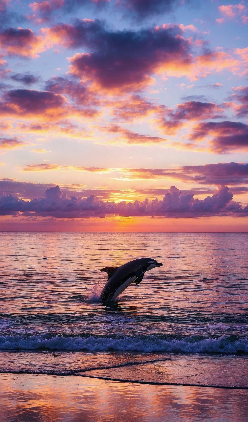 “Golden Horizon” – 4K Tranquil Sunset Sail Poster (Mulitple Selections)