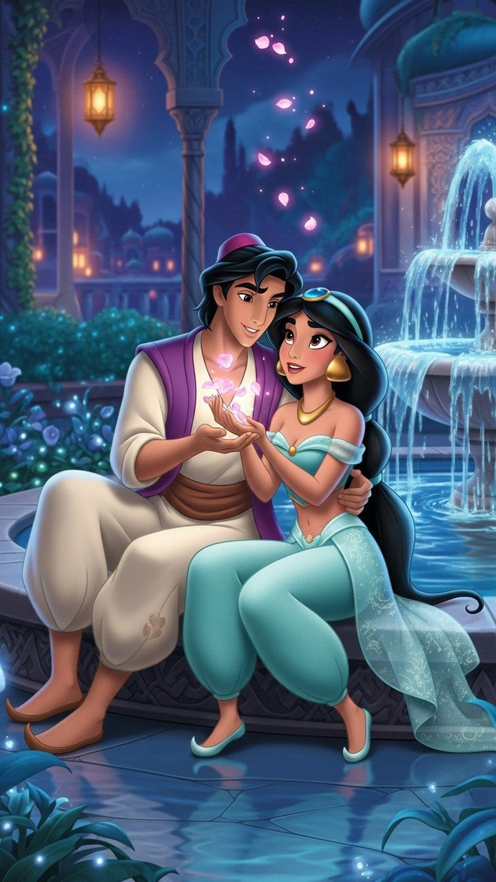 “Lanterns of Love” – 4K Enchanted Night Sky Poster (Mulitple Selections)