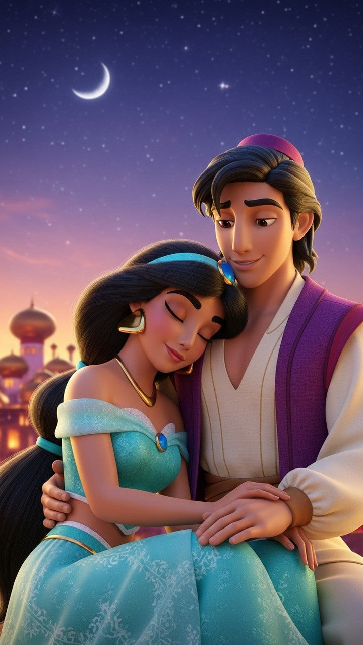 “Lanterns of Love” – 4K Enchanted Night Sky Poster (Mulitple Selections)