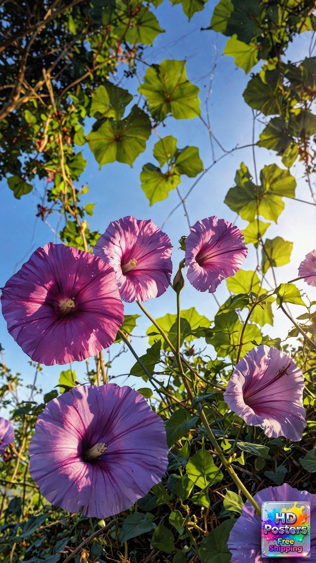 “Midnight Bloom” – 4K Moonlit Hibiscus Poster (Mulitple Selections)