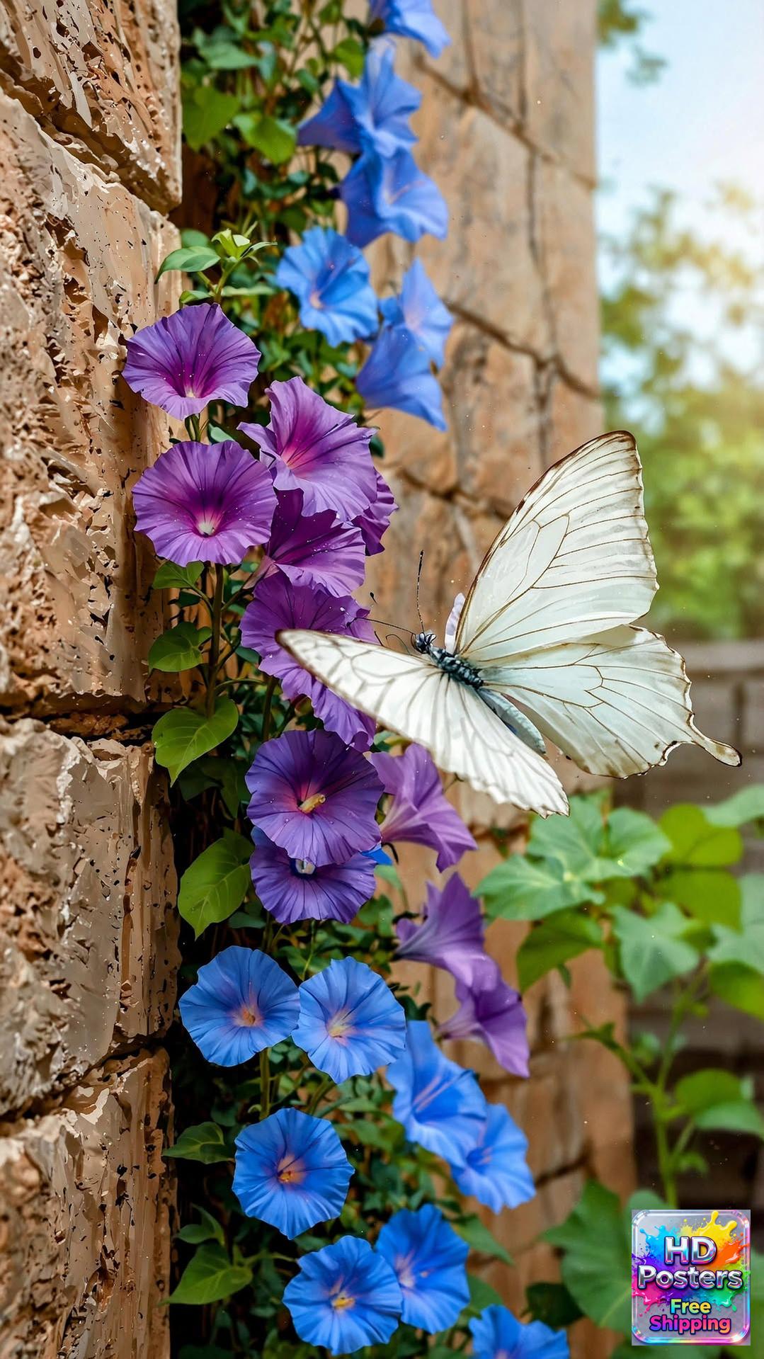 “Midnight Bloom” – 4K Moonlit Hibiscus Poster (Mulitple Selections)